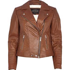 Brown leather jacket Riverslad